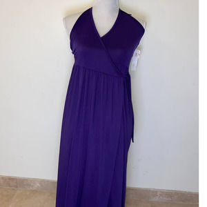 UNUSED FEATHER APPAREL VIOLET SEXY BACKLESS TIE DRESS MEDIUM